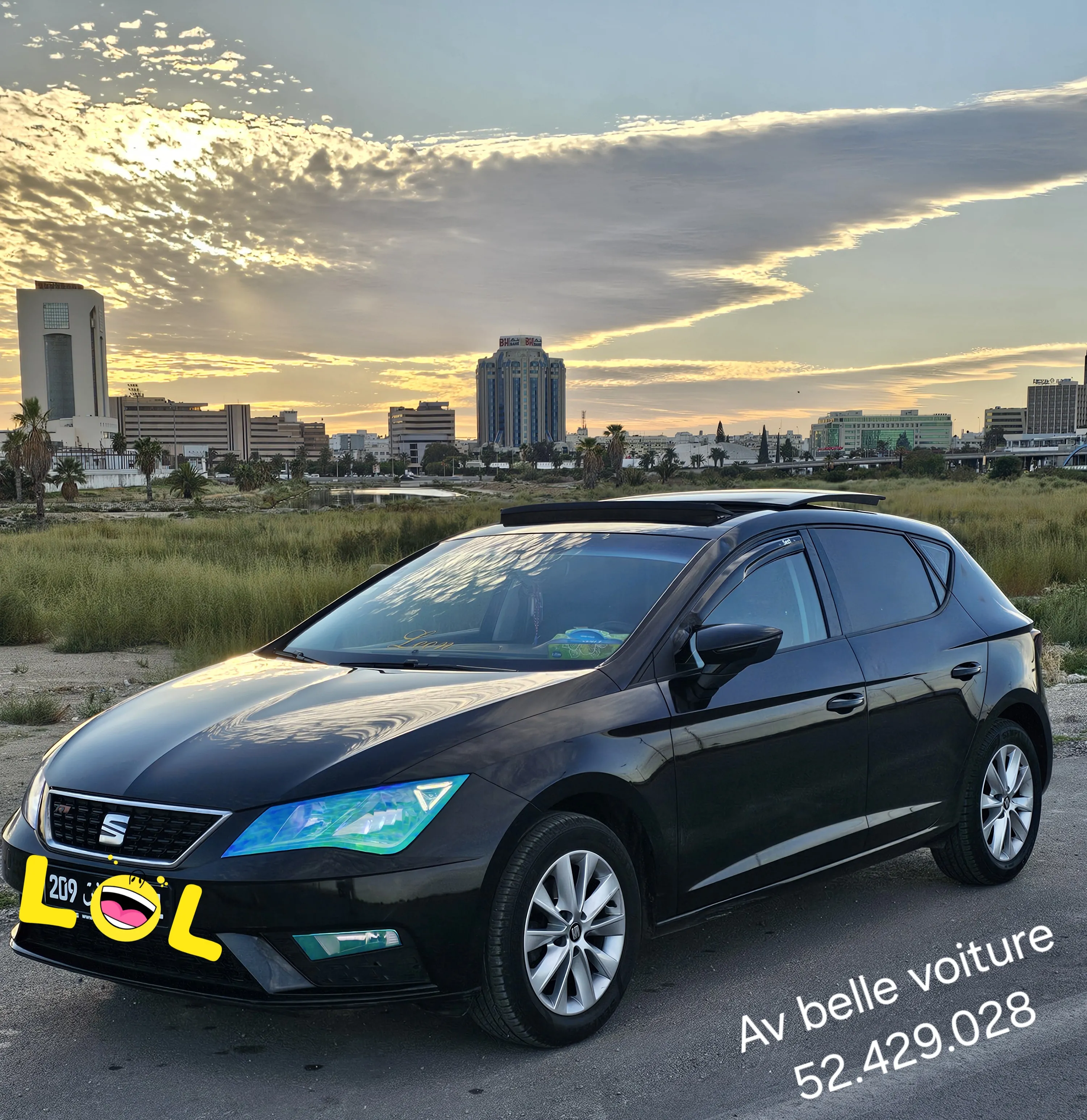 A vendre belle voiture sait Lyon stylé plus 52.429.028 à Tunisie - Photo 2