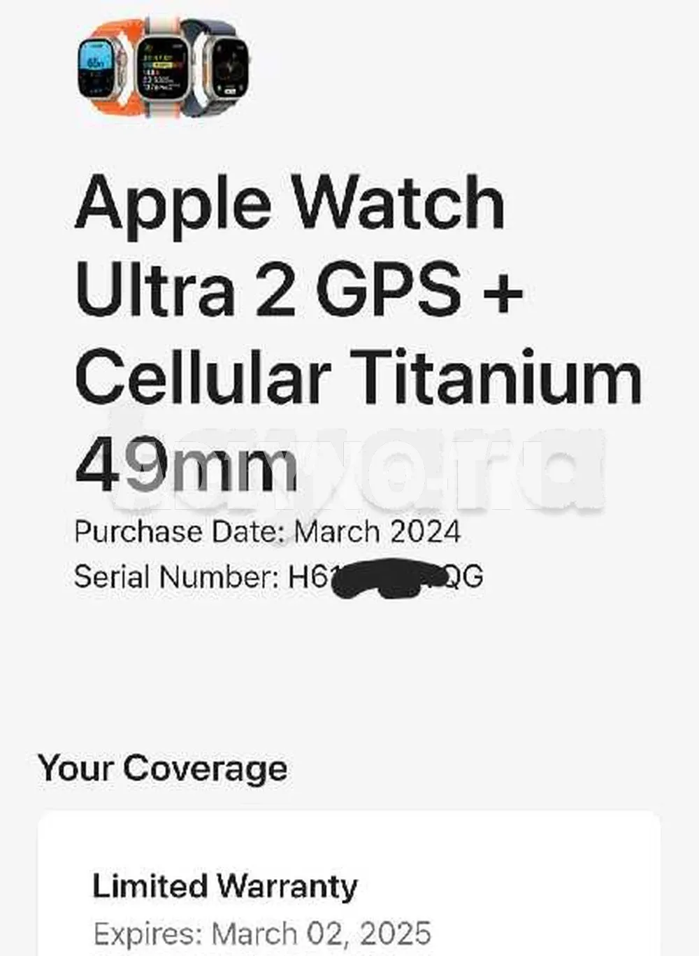 Apple Watch Ultra 2 49mm Cellulaire Neuf Garantie à Tunis - Photo 4