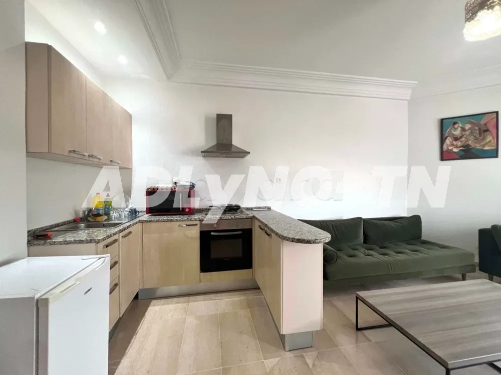 A louer APPARTEMENT S+1 meublé avec balcon à Soukra Parc à Ariana - Photo 6