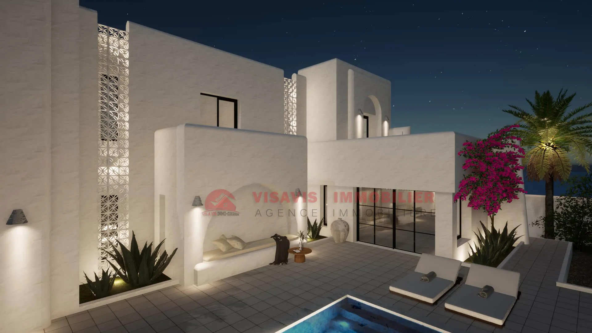 CONSTRUCTION CLÉ EN MAIN - VILLA AVEC PISCINE ZU DJERBA - RÉF P691 à Medenine - Photo 1