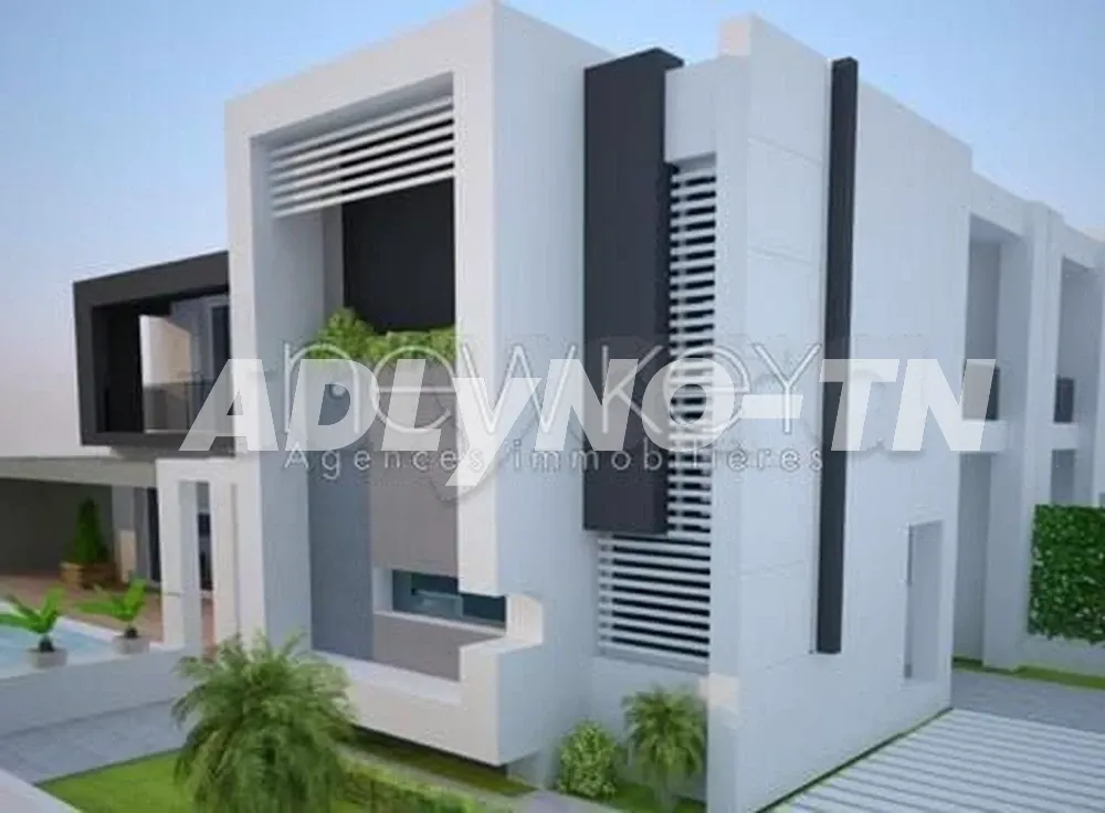 Une Villa inachevée S+4 à vendre à La Soukra à Ariana - Photo 1