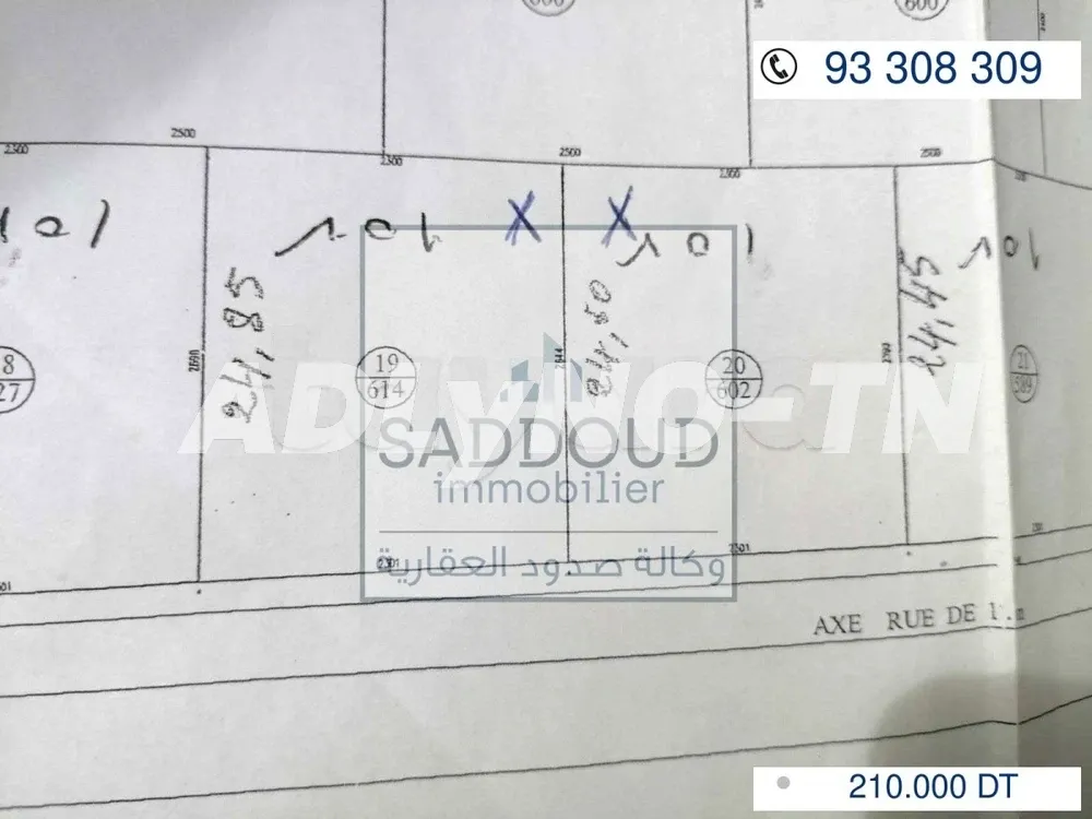 À vendre terrain 1216m² clôturé Titre foncier à Route Matar km 5,zanket masmoudi à Sfax - Photo 7