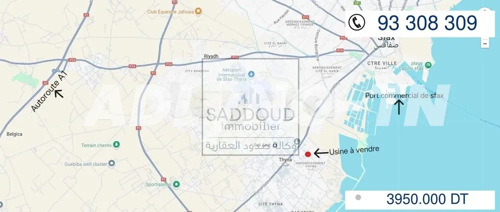 À vendre usine 5779m² titre foncier à Route gabes km 6 à Sfax - Photo 9