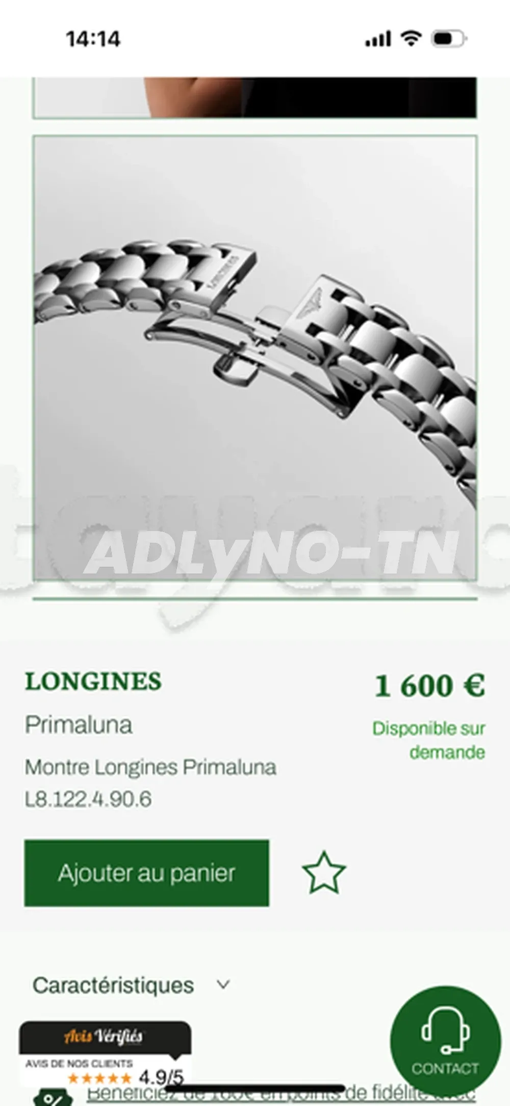 montre femme LONGINES avec diamants à Tunis - Photo 1