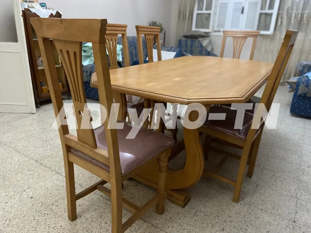 Table à Manger Avec 6 Chaises à Ben Arous - Photo 5