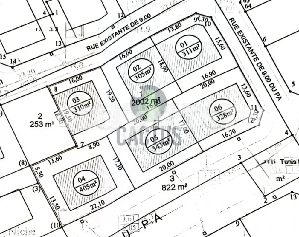 A vendre terrain de 305m² en deuxième position par rapport à la mer à Jinen Béni khiar à Nabeul - Photo 1