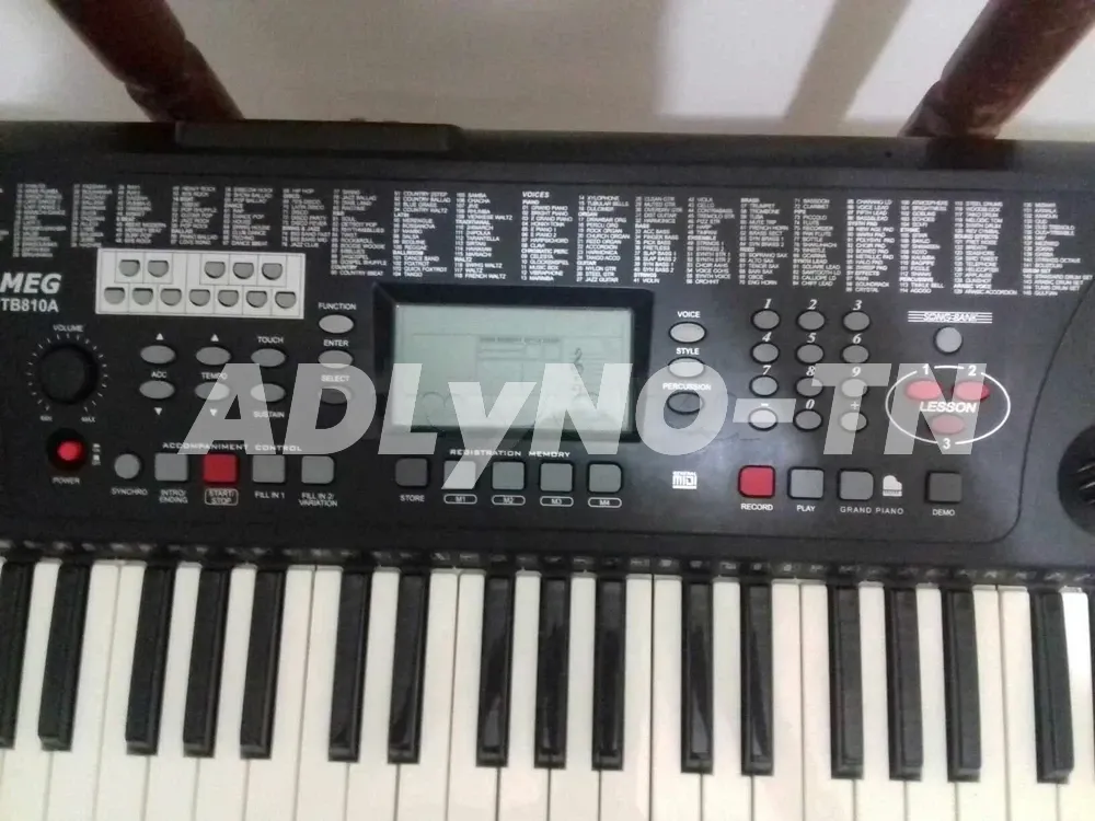 Orgue de marque Meg TB810A jamais utilisé, avec support, à vendre à 600 Dinars à Ben Arous - Photo 1