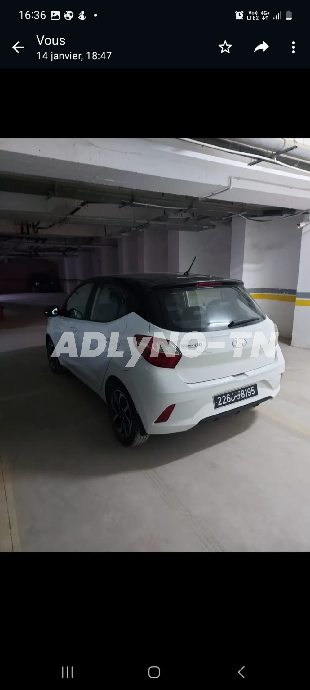 Hyundai grand i10 presque neuve à Tunis - Photo 1