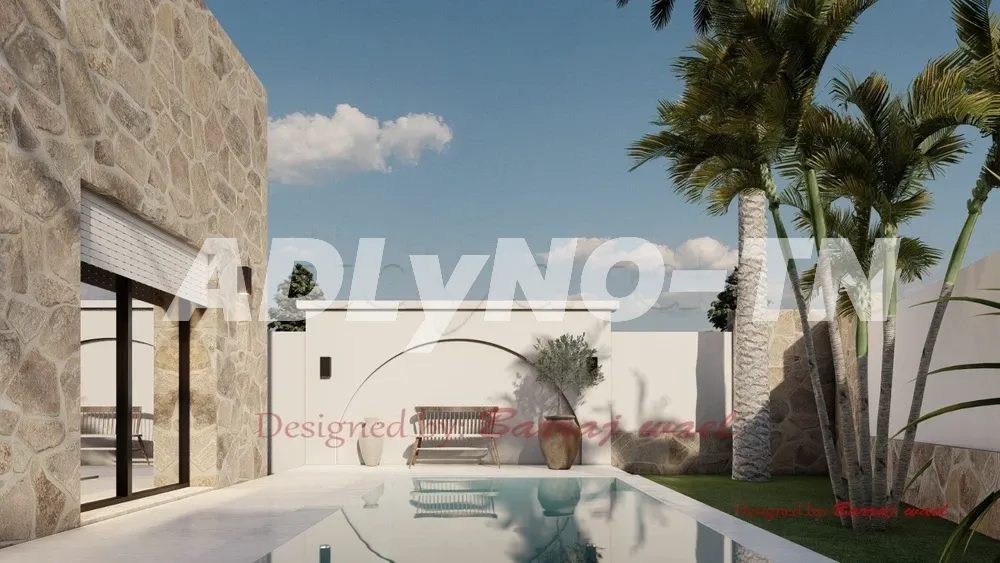 Villa 2 Piscines S+3 Ultra-Luxe Riche En Pierre à Medenine - Photo 2