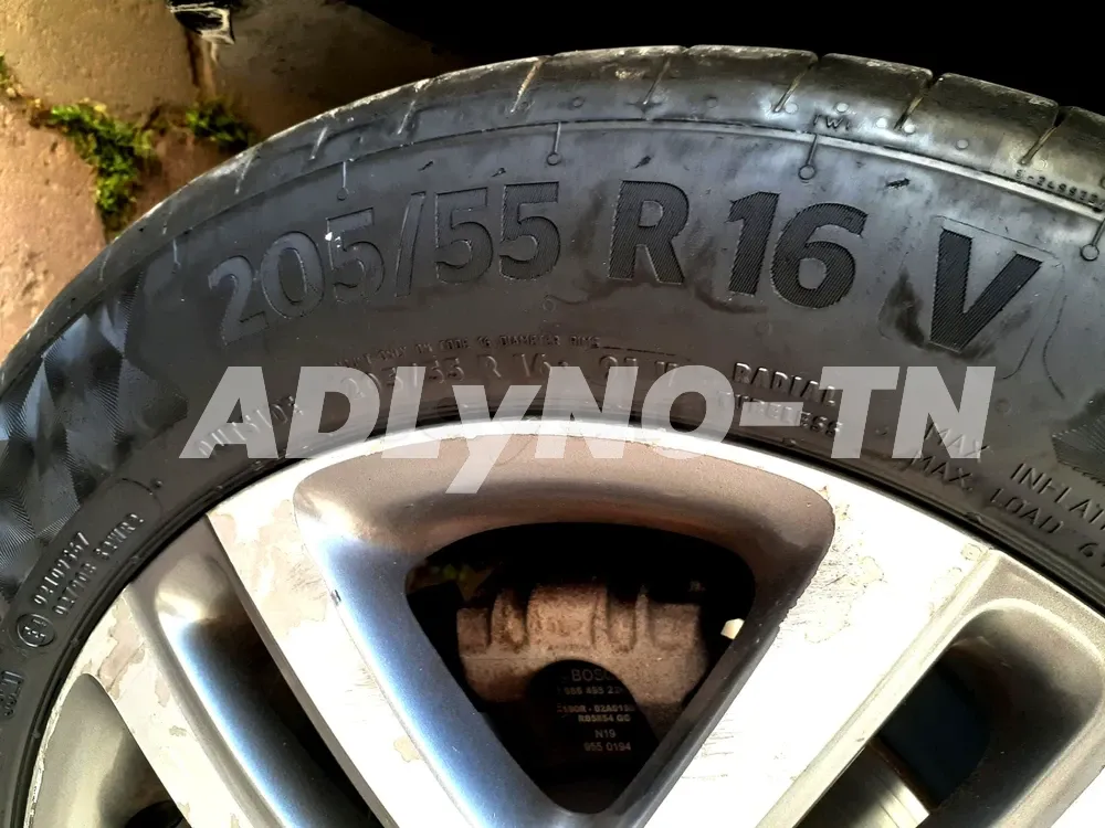 4 jantes aluminium par 16+ 4 Pune continental à Ben Arous - Photo 2