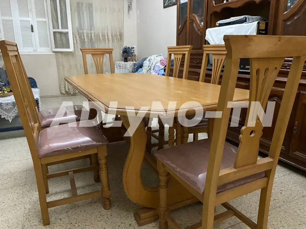 Table à Manger Avec 6 Chaises à Ben Arous - Photo 1