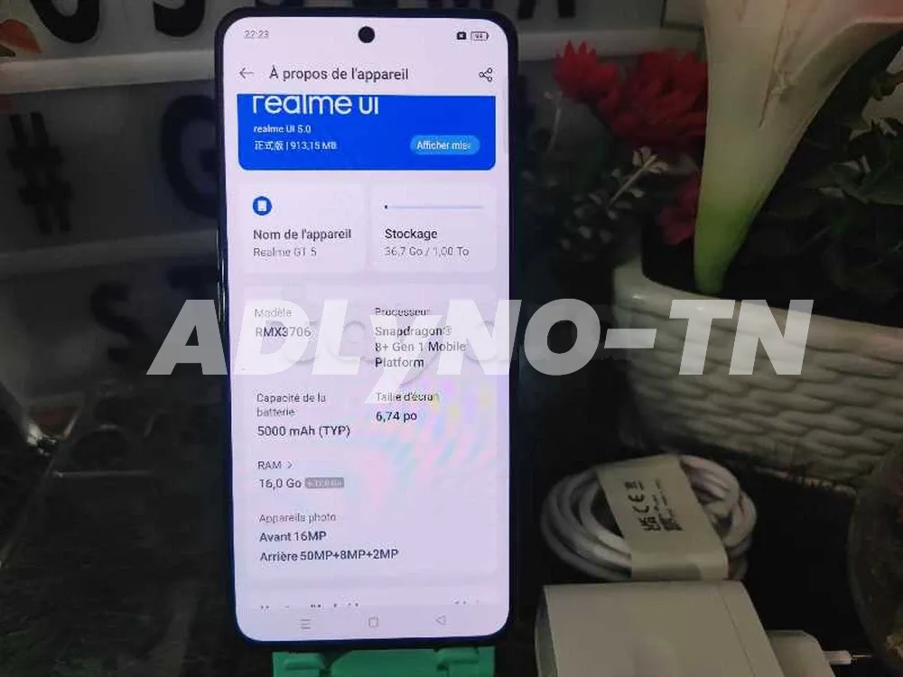 Realme GT Neo 5 {16+12/1000Go} Qualcomm®?Snapdragon™ 8+ Gen 1 état neuf?52687077? à Tunis - Photo 4