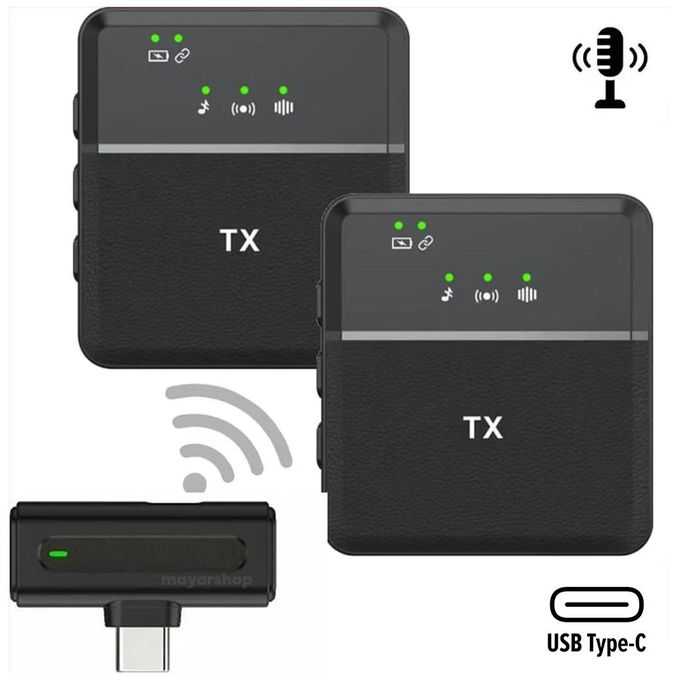 Double Microphone sans fil SX8 Lavalier