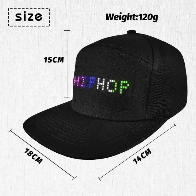 Casquette LED Programmable avec Contrôle via Appli