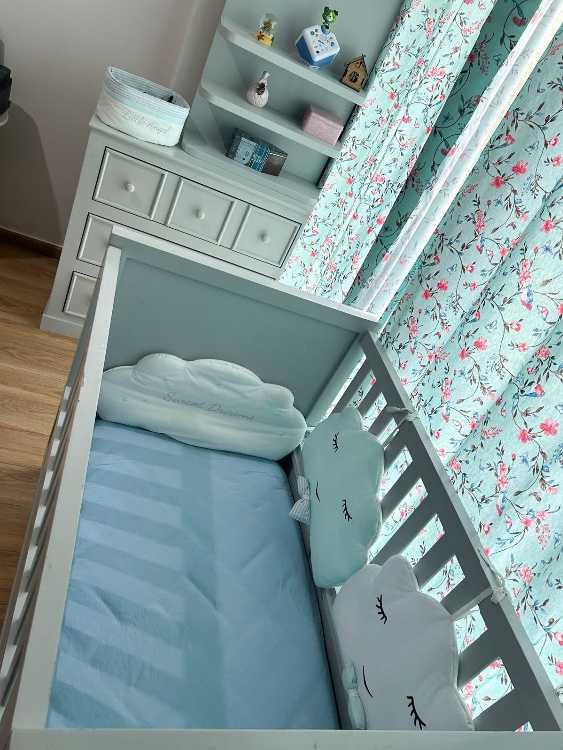 Balancelle Lit Berceau bébé bois massif et Matelas