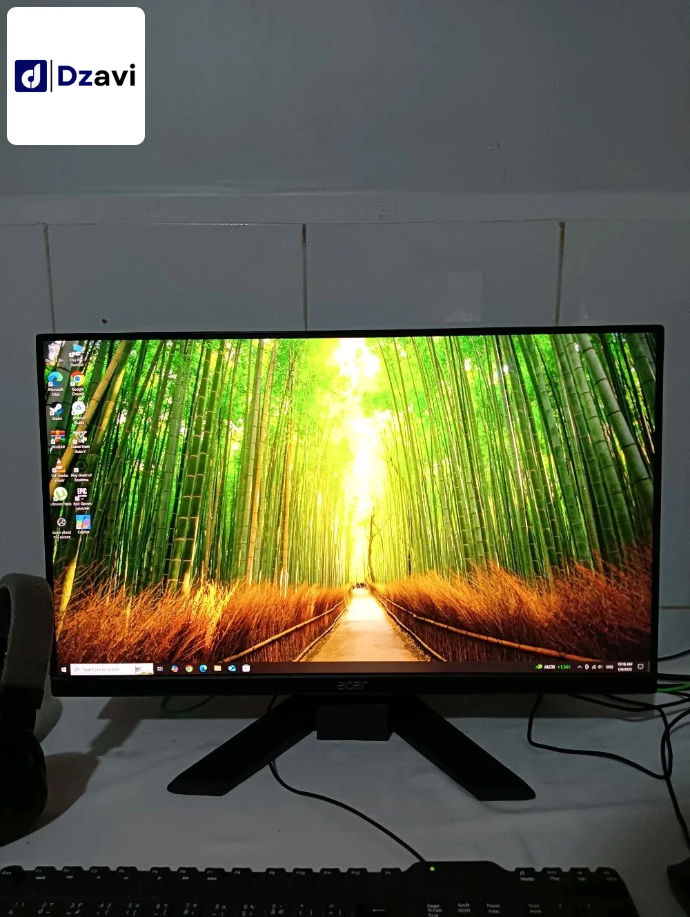 Pc gamer : توصيل متوفر لكل الولايات ???????????? -Écran acer 24 pouces .75hz display port. + 2 HDMI porte. 1080p + Haut-parleurs internes. -Boitier Twins 3 fan RGB -Carte mère asus B450m-A fiha 4 slot pour ram -Processeur Ryzen 3 2200g Vega 8 + fan -Ram 1