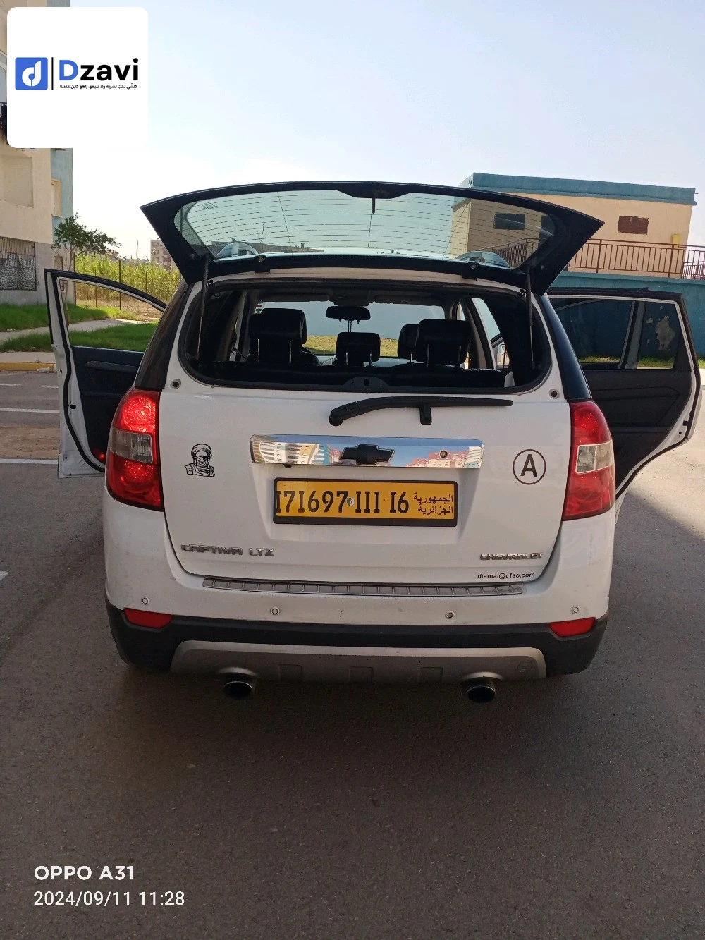 Voitures Chevrolet à 16 ALGER