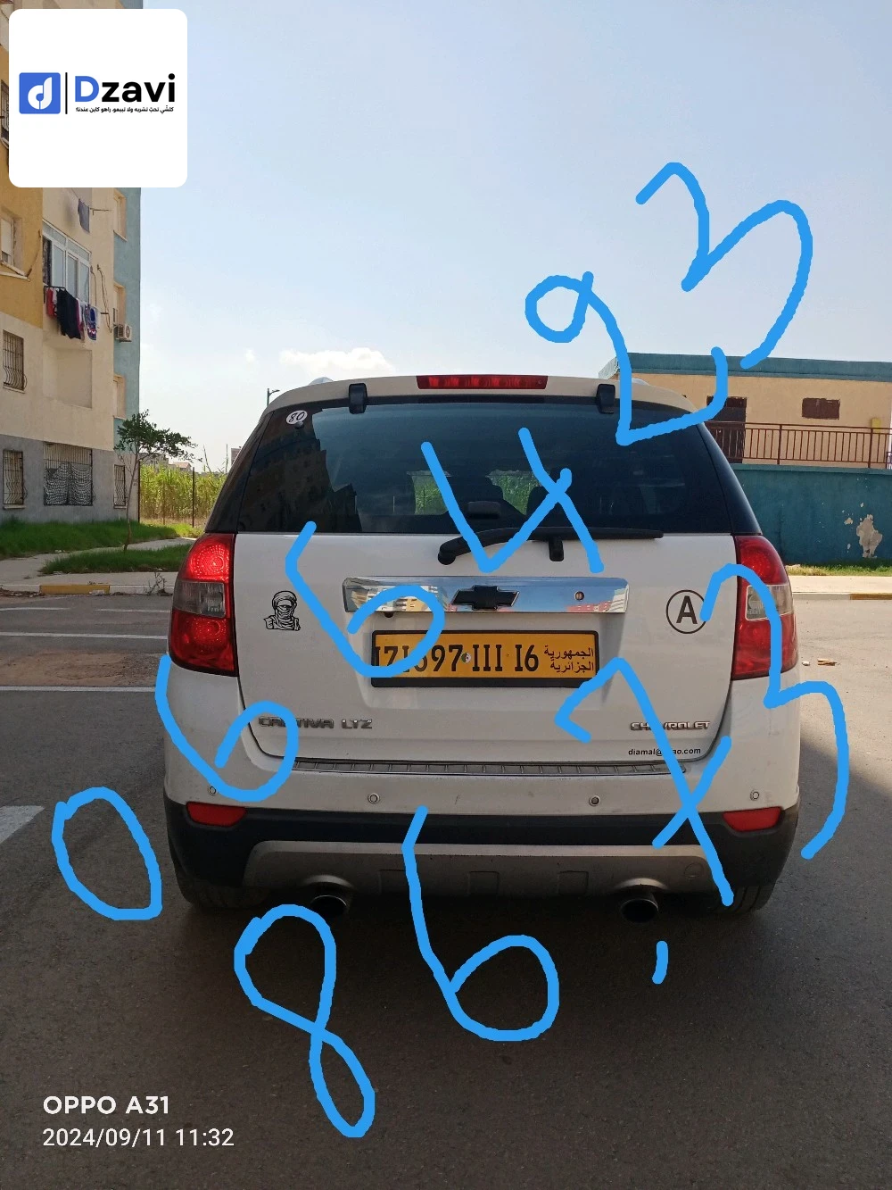 Voitures Chevrolet à 16 ALGER