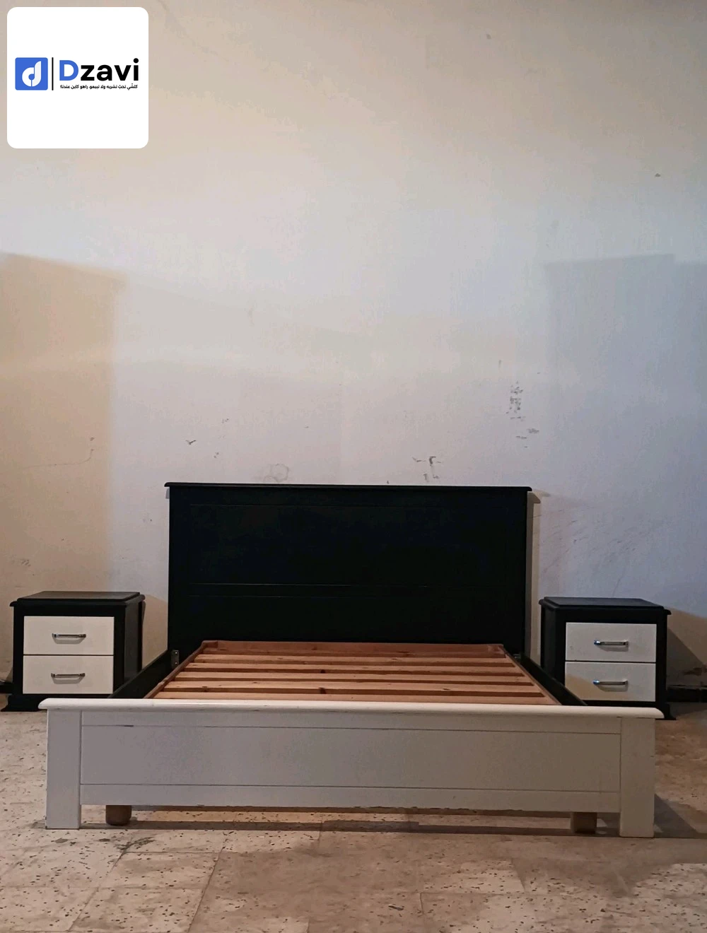 _ armoire 3 port collisant avec 2 tiroir 245cm/210cm _ lit 2 place Avec sommier 190cm/160cm _ Coiffeuse _ 2 table de Nuit المكان وهران مسرغين