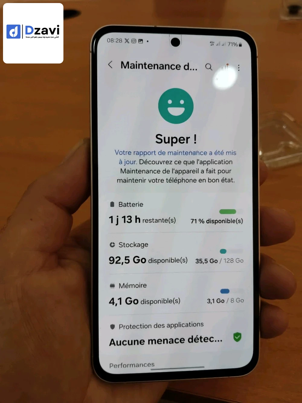 Samsung A55 ???????? européen 2 sim 8/128 état 9.5/10 kaba sans boîte fournie avec incassable et antichoc