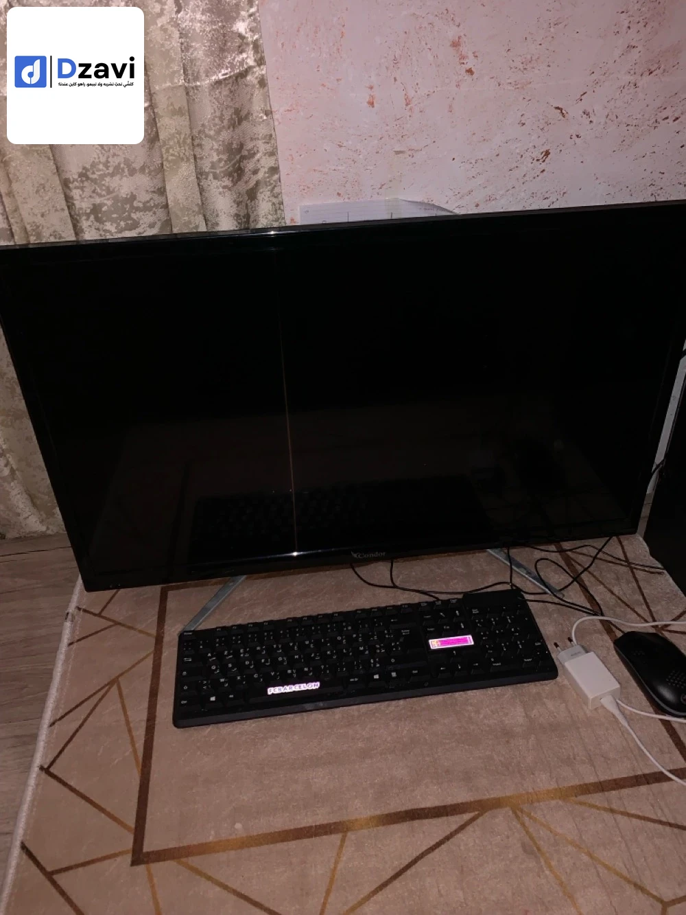 تلفاز كوندور جديد تقريبا حجم 32 بوس دقة hd