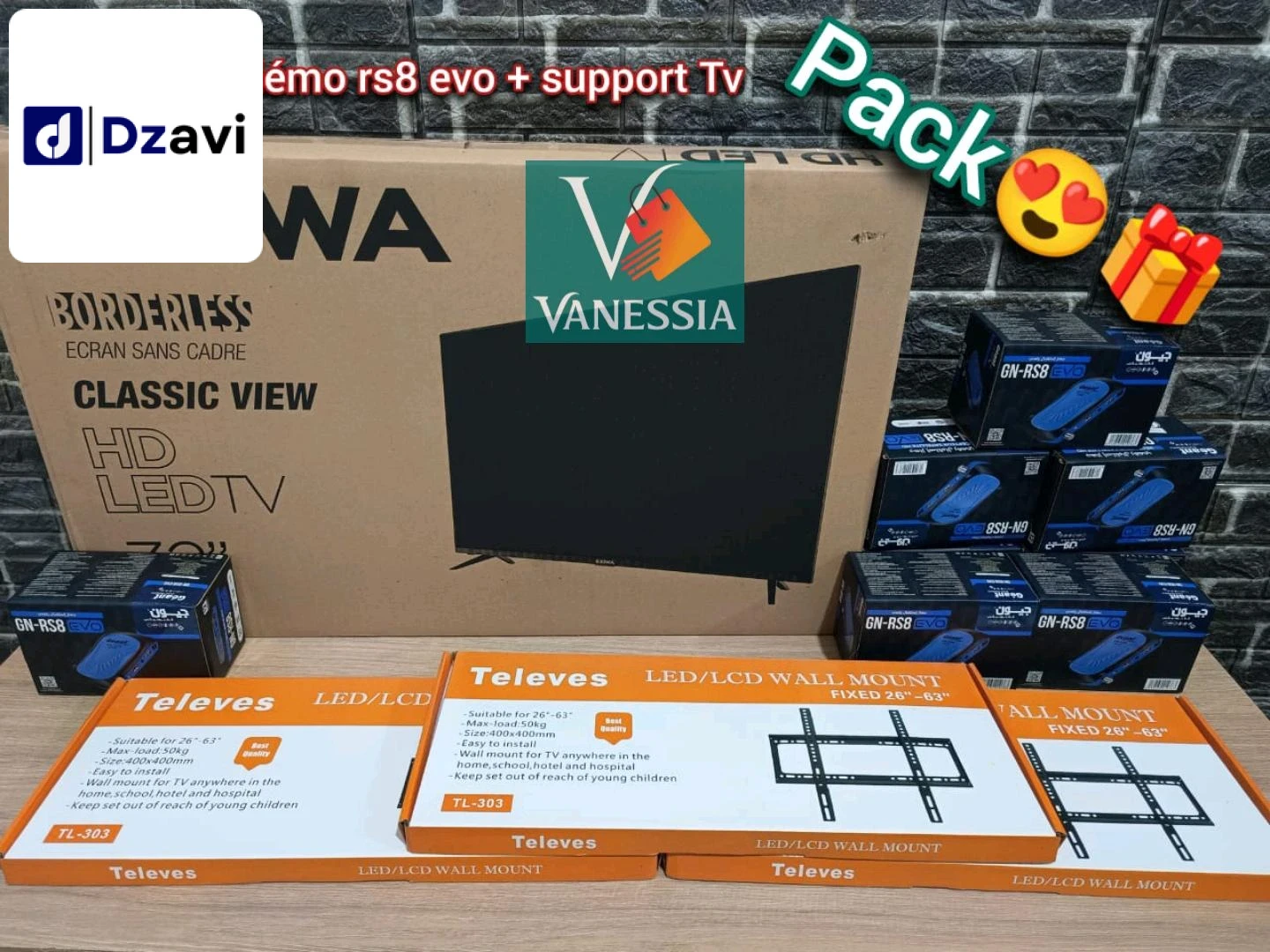 Téléviseurs, satellites et leurs accessoires à vendre à 15 TIZI OUZOU