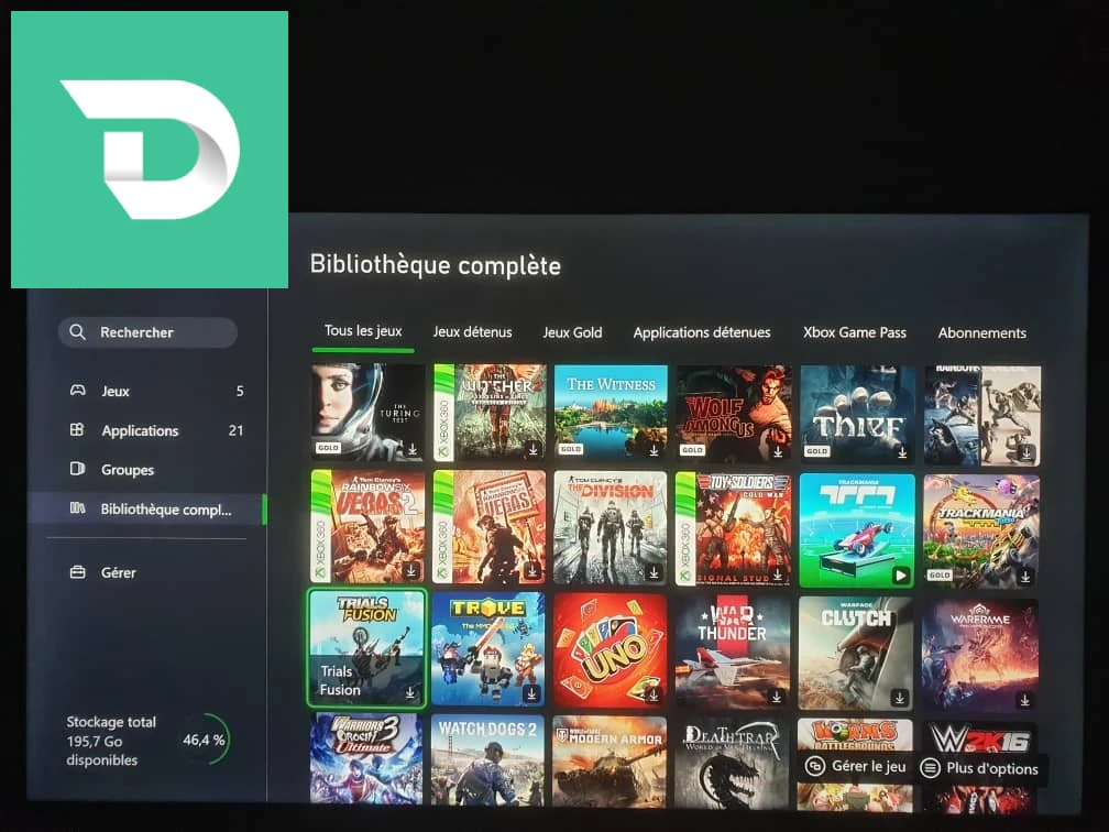 XBox one s 500GB avec 191 jeux etat neuf 