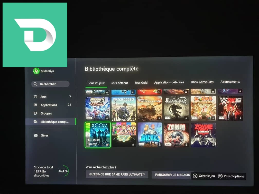 XBox one s 500GB avec 191 jeux etat neuf 