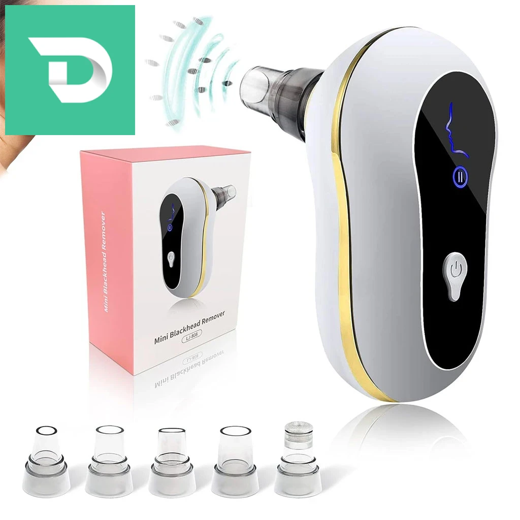 Appareil de Points Noirs avec 5 têtes d’aspiration – جهاز شفط الرؤوس السوداء لتنظيف البشرة 