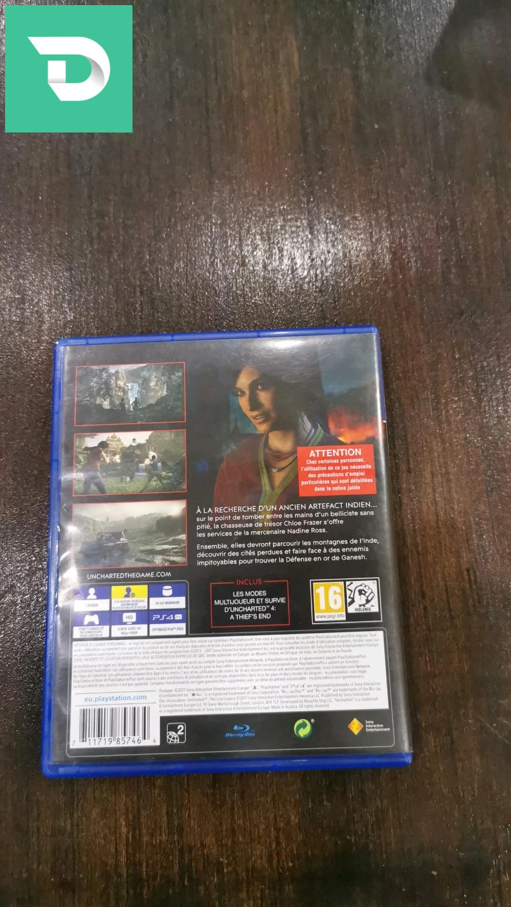 Cd ps4 the last of us remasted ' uncharted the lost legacy 