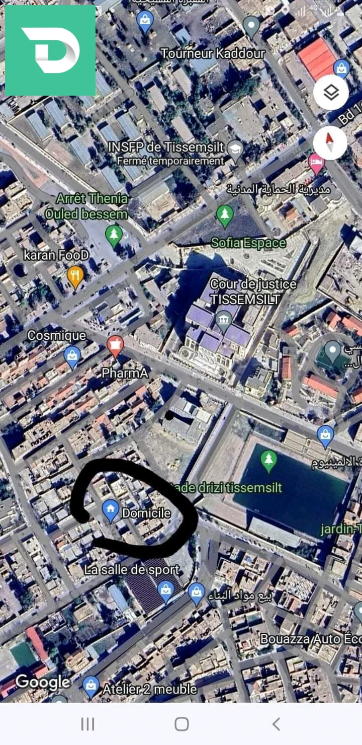 terrain à vendre avec baraka F3 