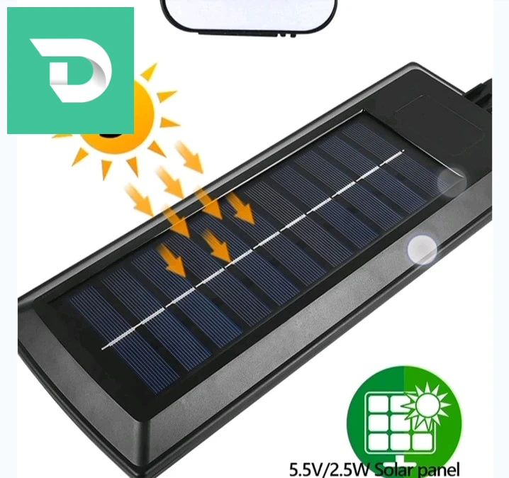 Lampadaire solaire étanche IP67 avec télécommande – مصباح خارجي 