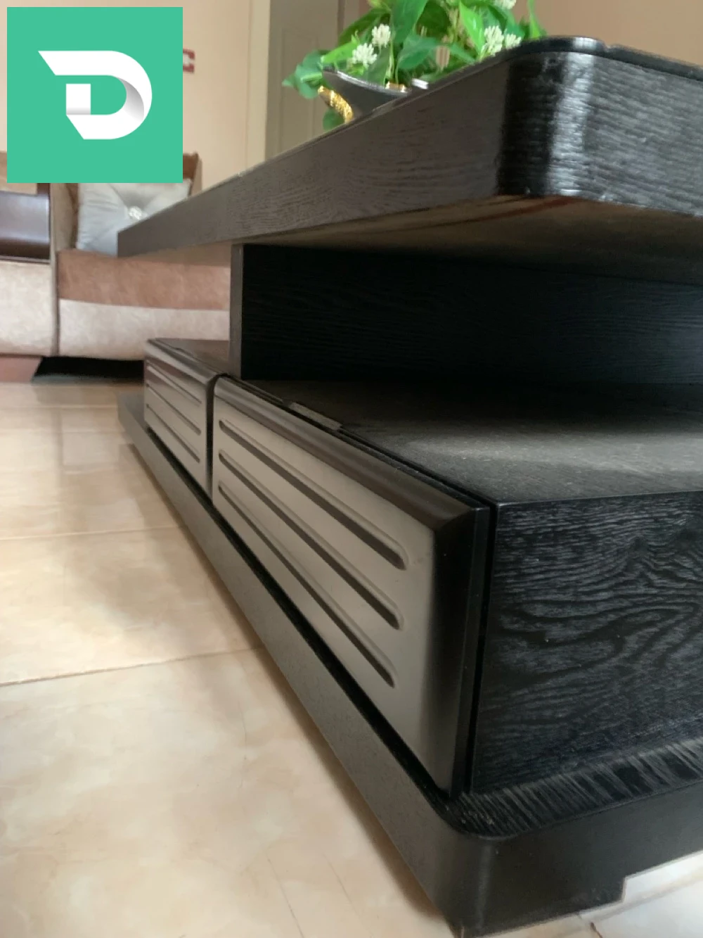 canapé’s coffret+ table blanche+table noire 