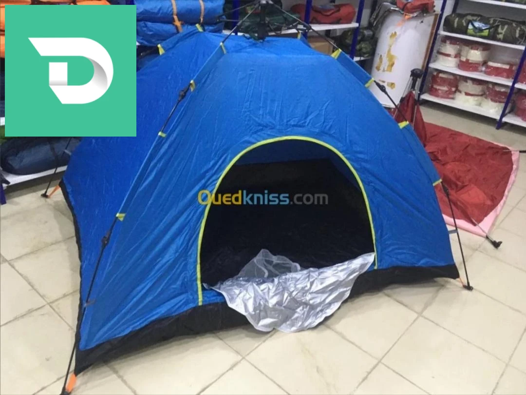 Tente camping automatique 6 places 
