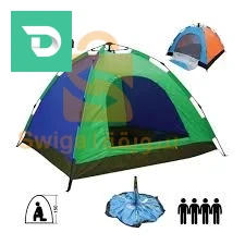 Tente camping automatique 4 places 
