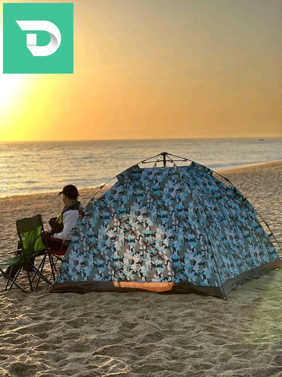 Tente camping automatique 4 places 