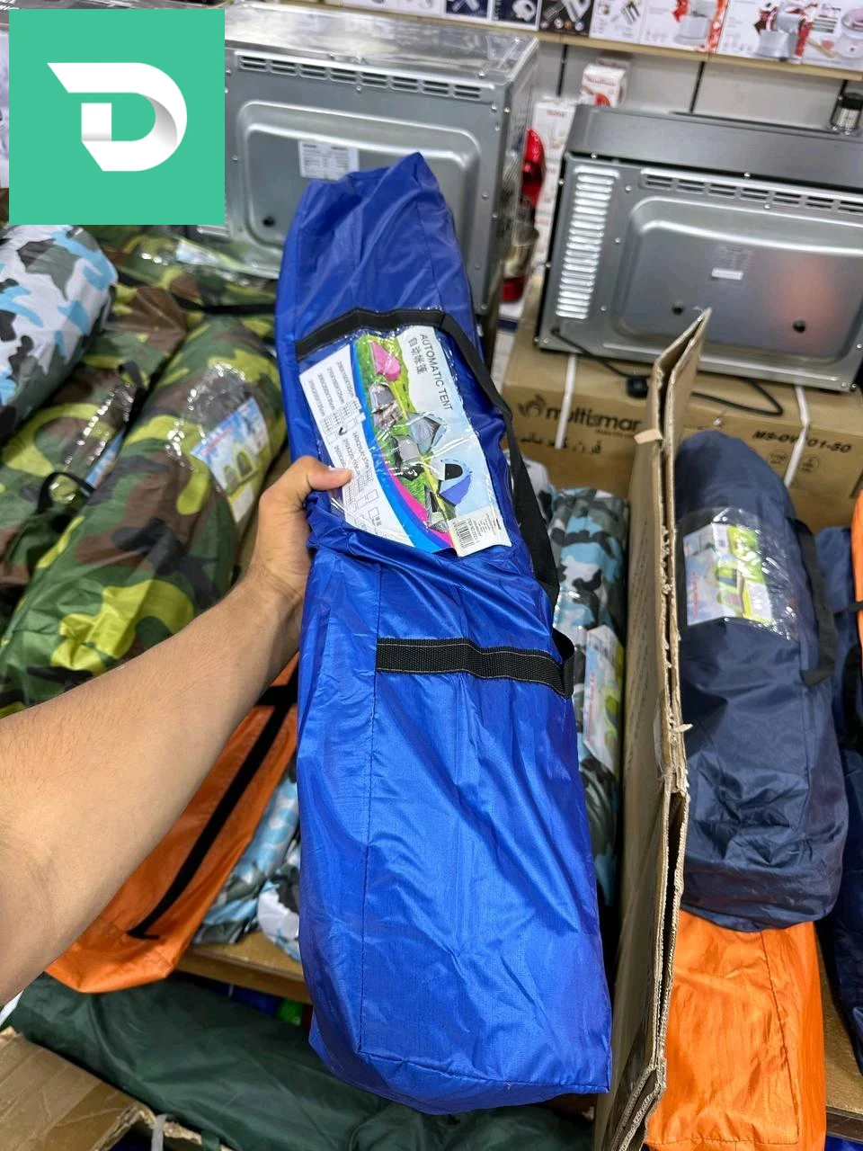 Tente camping automatique 4 places 
