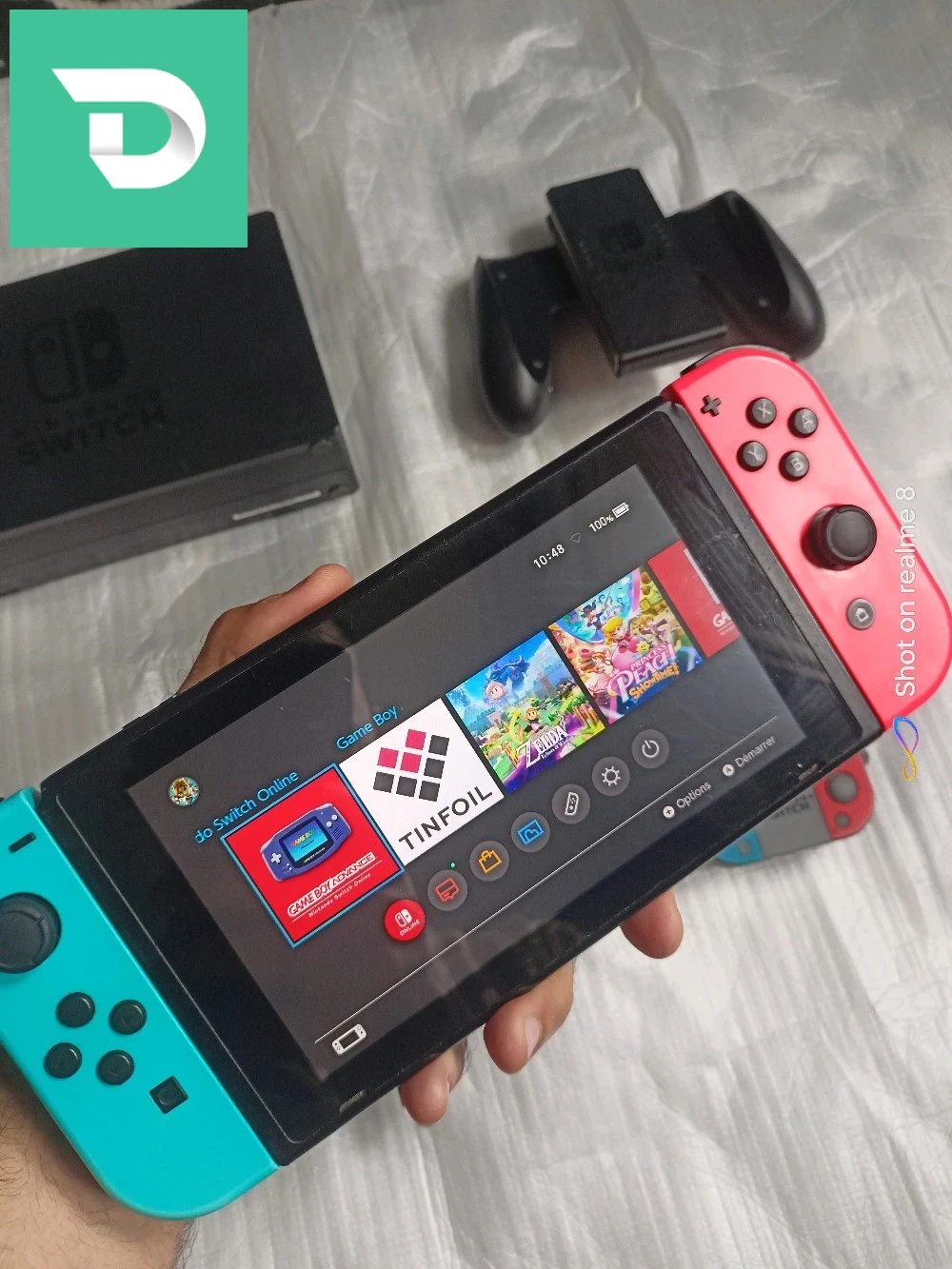 Nintendo switch flache et accessoires 