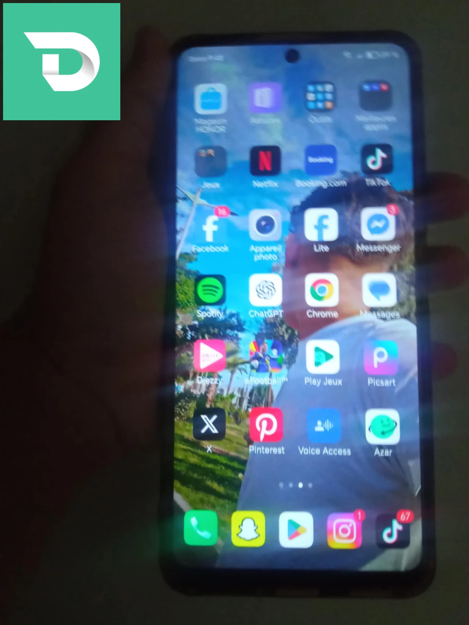 هاتف honor magic 4lite 5G هابط كابة 
