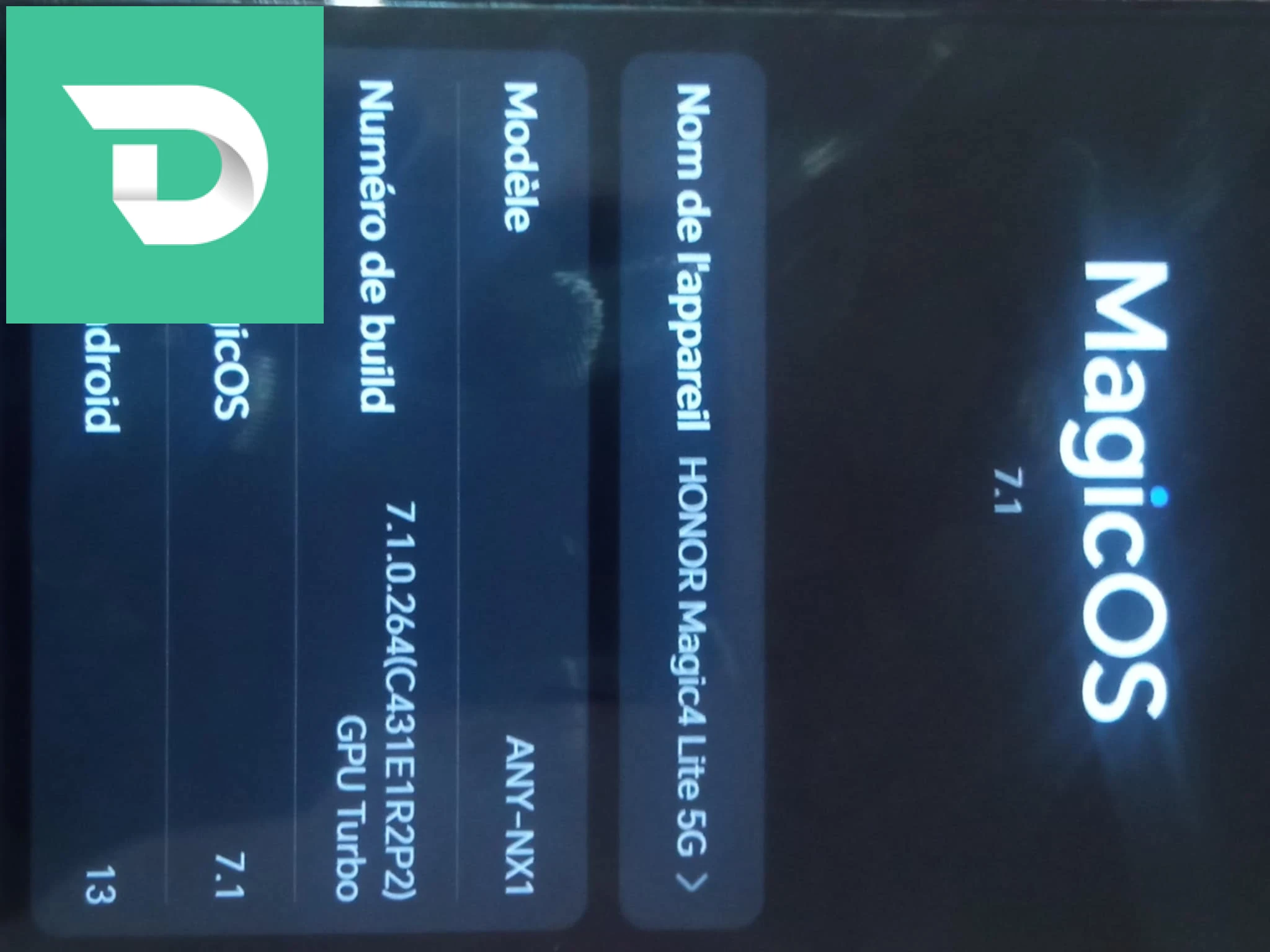 هاتف honor magic 4lite 5G هابط كابة 