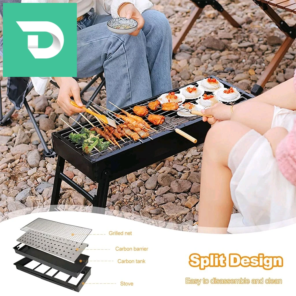 Barbecue Pliante et Portable en Acier Inoxydable – شواية محمولة وقابلة للطي 