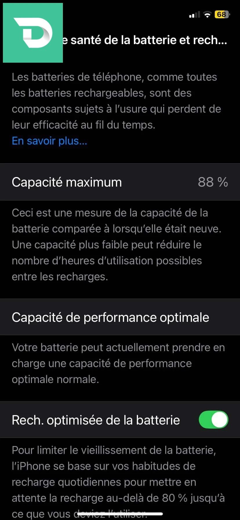 Description de l'annonce
