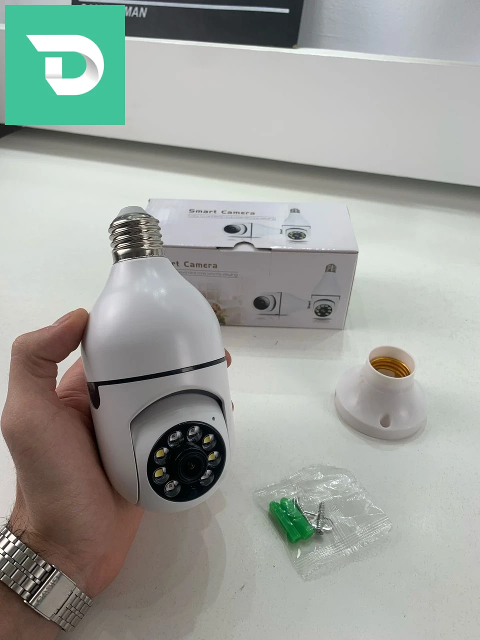 Caméra à ampoule Wi-Fi Vision Panoramique 1080p – كاميرة مراقبة وايفاي 
