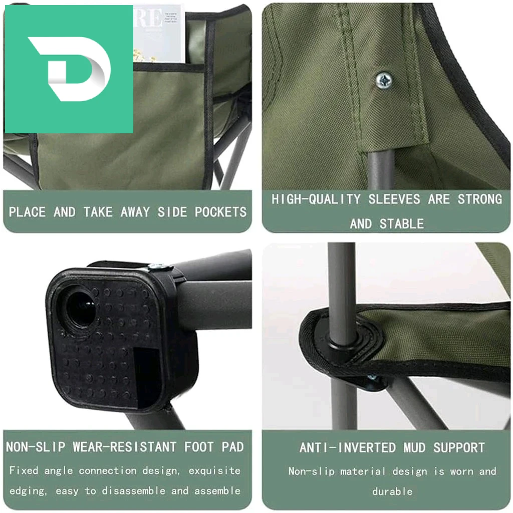 Chaise de Camping Pliante Confortable et Portable Pm – كرسي إسترخاء قابل للطي 