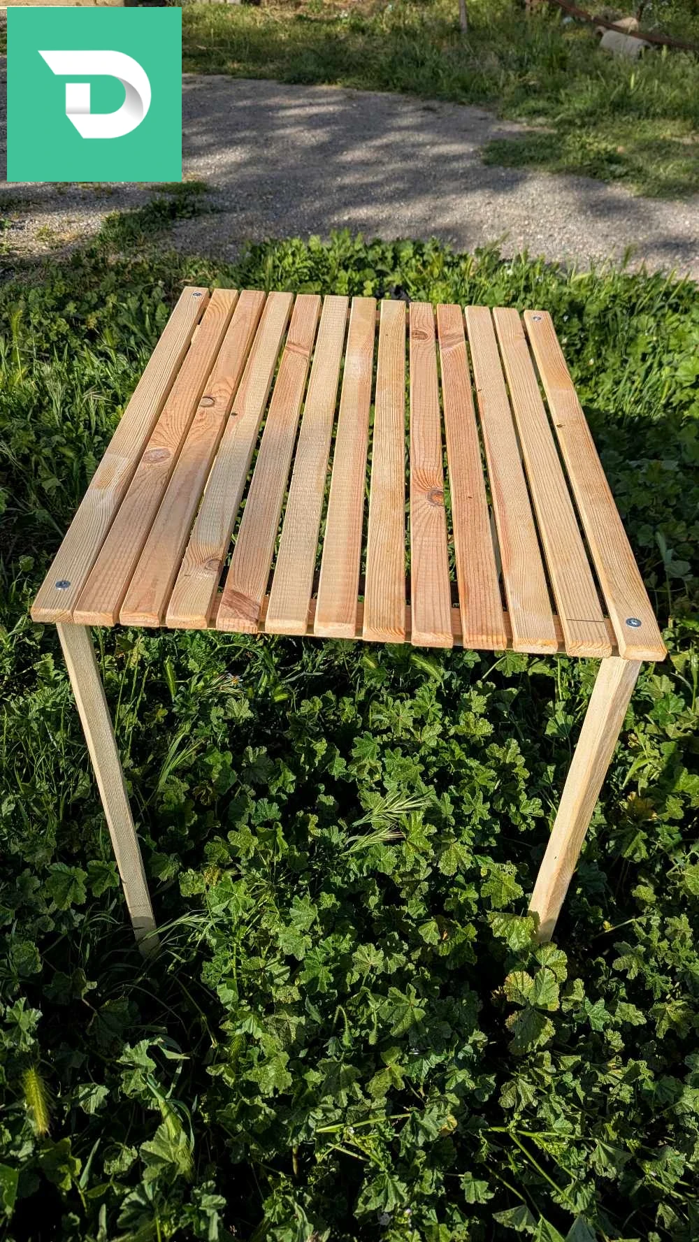 طاولة خشبية قابلة للطي Table pliante 