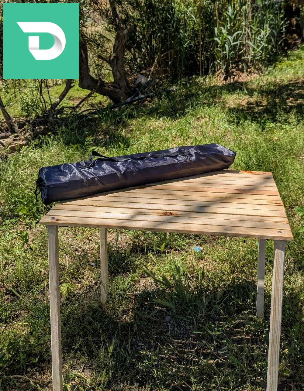 طاولة خشبية قابلة للطي Table pliante 