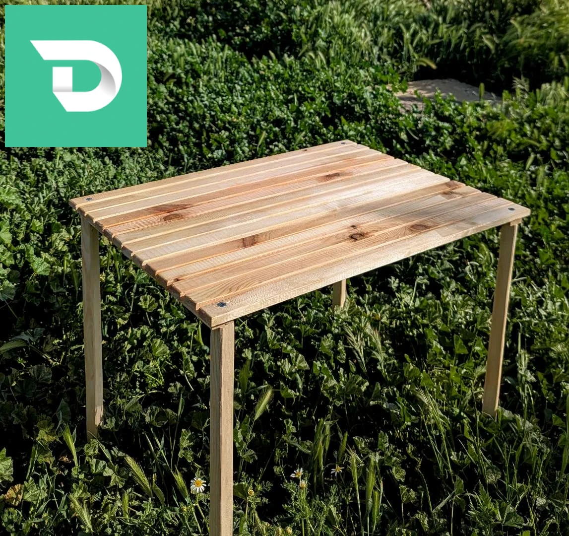طاولة خشبية قابلة للطي Table pliante 