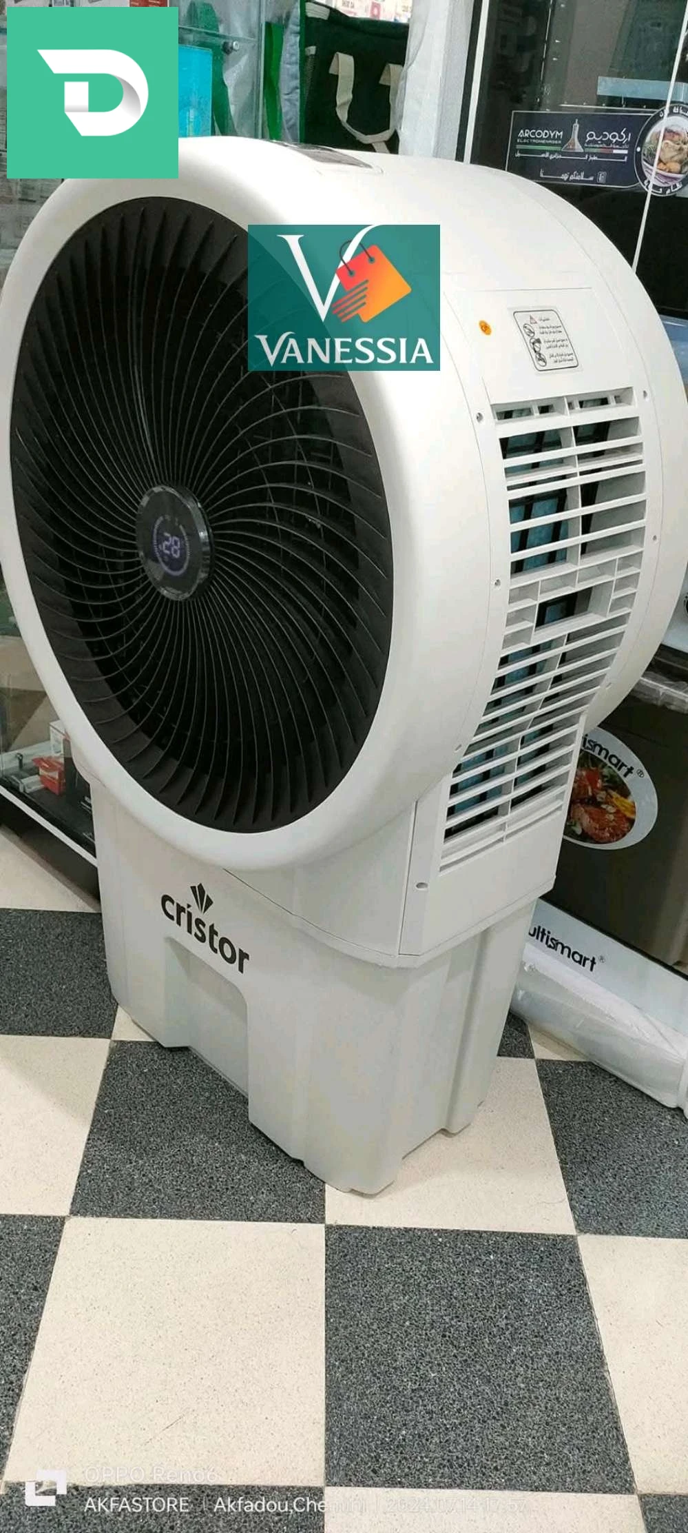 Refroidisseur d’air marque cristor 90L 