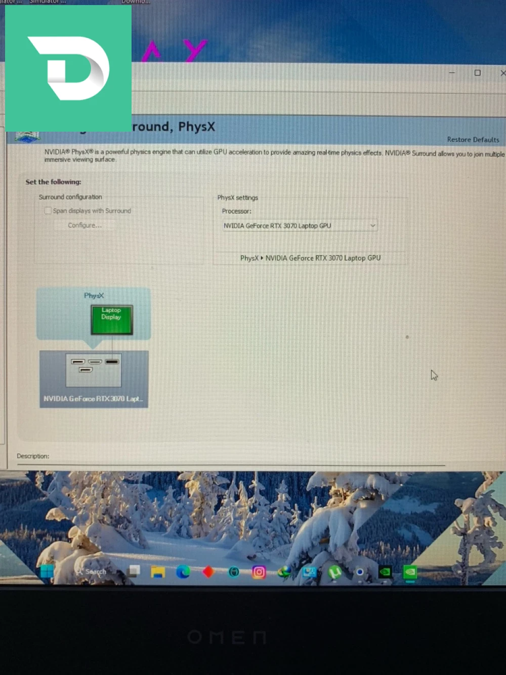 HP OMEN 15 RTX3070 
