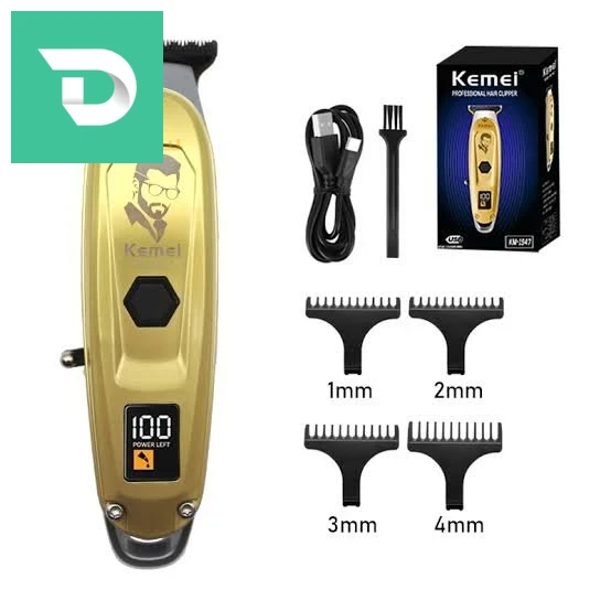 Tondeuse kemei 1947 rechargeable 